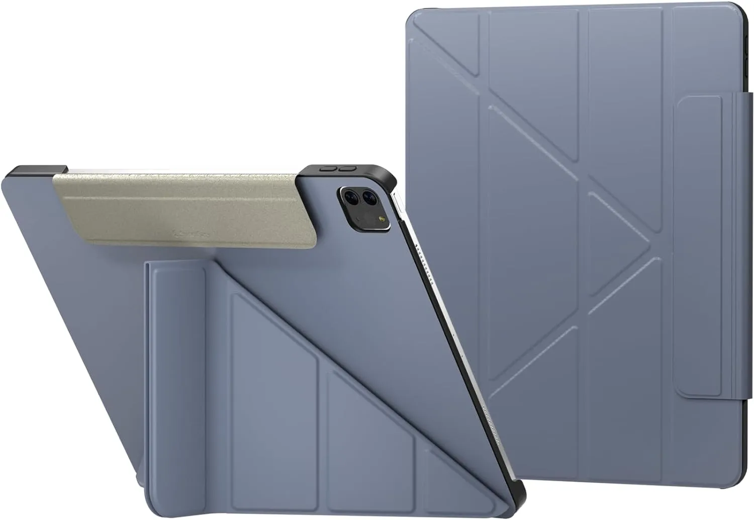 SWITCHEASY Origami iPad Case for 2024-2025 iPad Air 11 (M2/M3)/ iPad Pro 11" 2022-2018 & Air 10.9" 2022-2020 with Multi-Angle Stand - Alaskan Blue