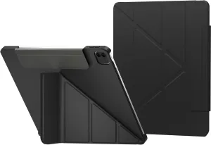 SWITCHEASY Origami New 2024-2025 iPad Air 13 (M2/M3) / iPad Pro 12.9" (2018-2022) Case - Folio Case with Multi-Angle Stand, Apple Pencil 2 Charging - Black
