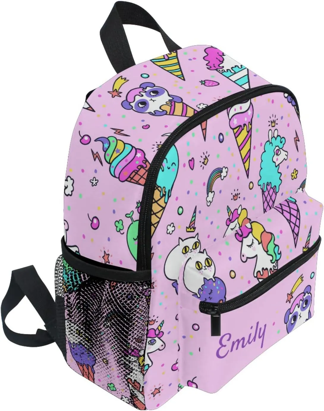 Tarity Custom Unicorn Kids Toddler Backpack for Girls School Bag Cute Travel Backpack Bookbag for Preschool Kindergarten