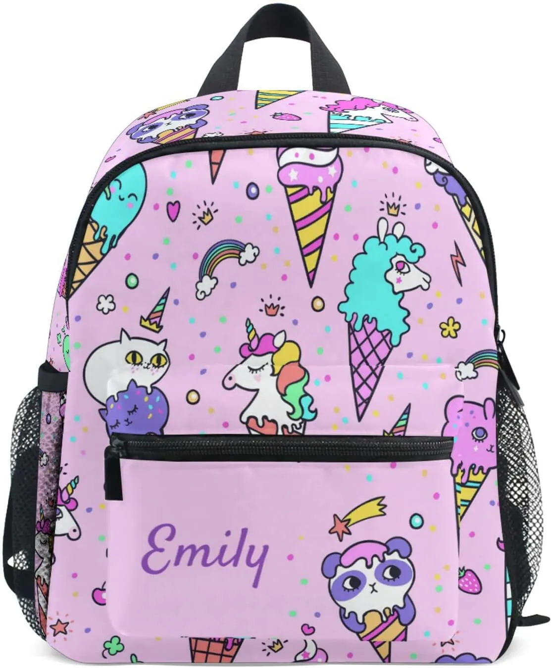 Tarity Custom Unicorn Kids Toddler Backpack for Girls School Bag Cute Travel Backpack Bookbag for Preschool Kindergarten