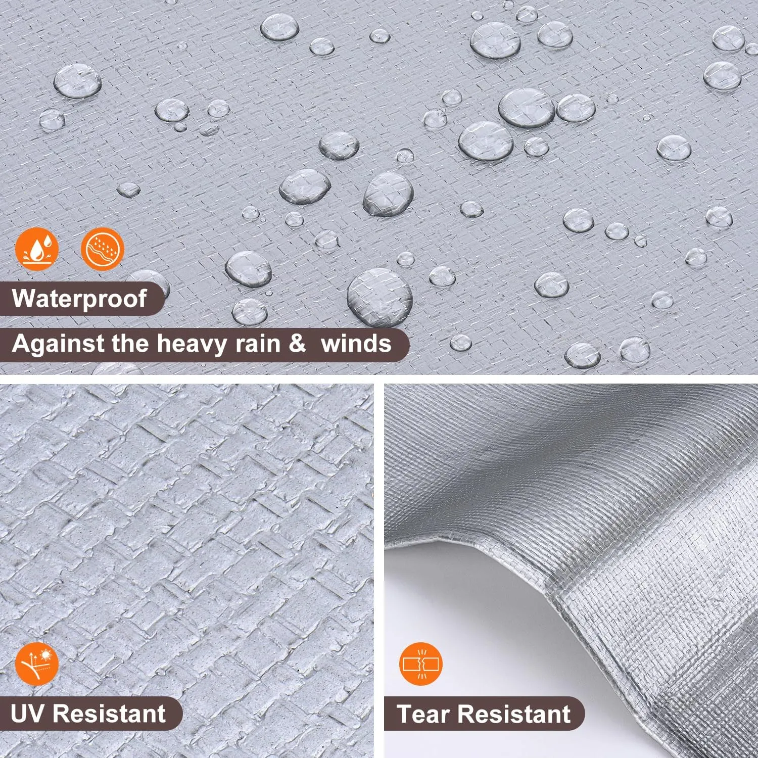 Tarp 10x20FT, 10 Mil Large Tarp, Waterproof Tarps Heavy Duty with Grommets Every 23.6", Thick Plastic Tarp, UV Resistant Tear&Fade Resistant, Reinforced Edges for Outdoor Pool Camp Tent