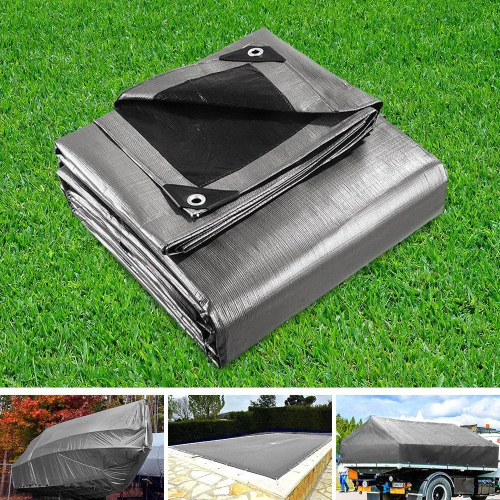 Tarp Tarpaulin 6X7.3M Canvas Camping Heavy Duty Sun Cover