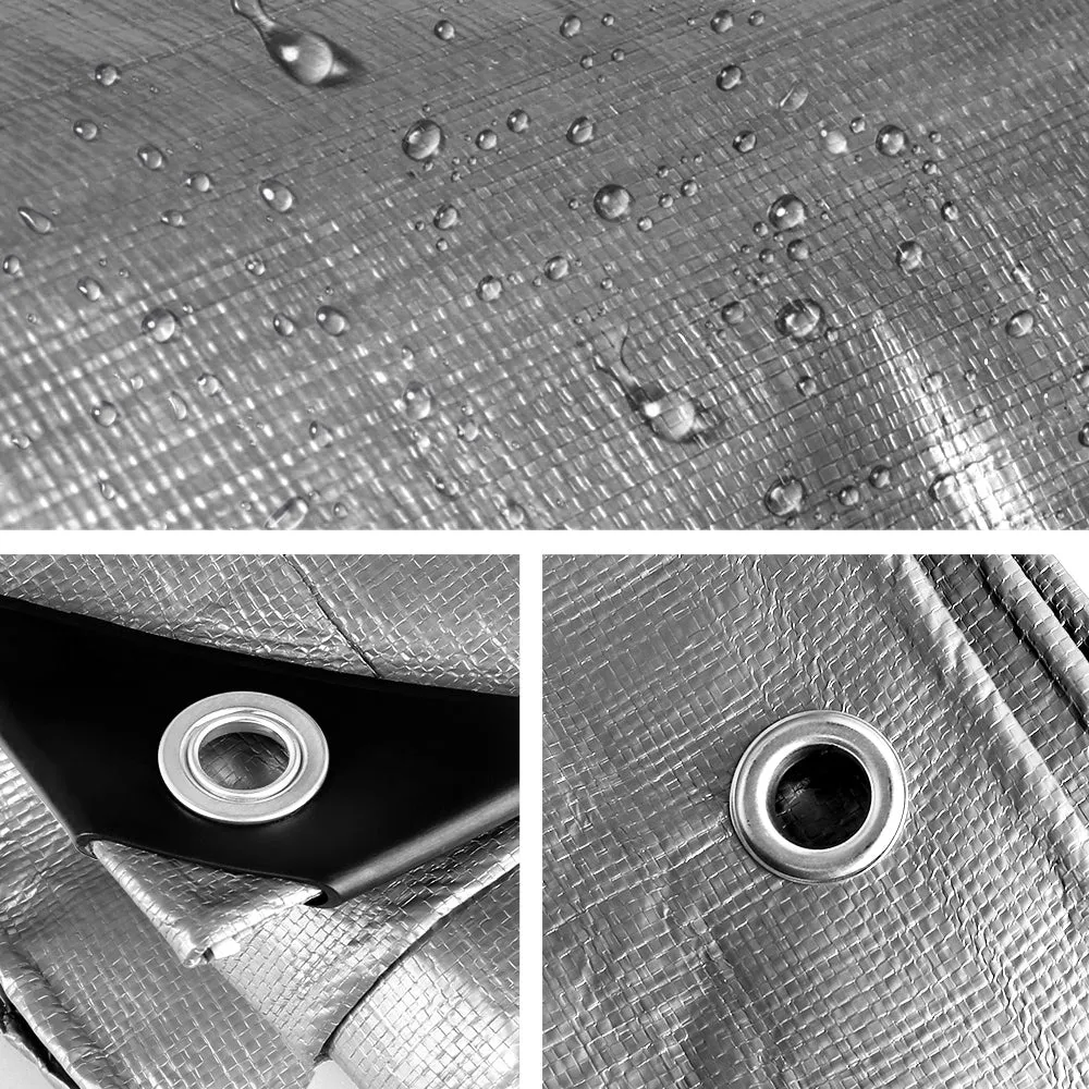 Tarp Tarpaulin 6X7.3M Canvas Camping Heavy Duty Sun Cover