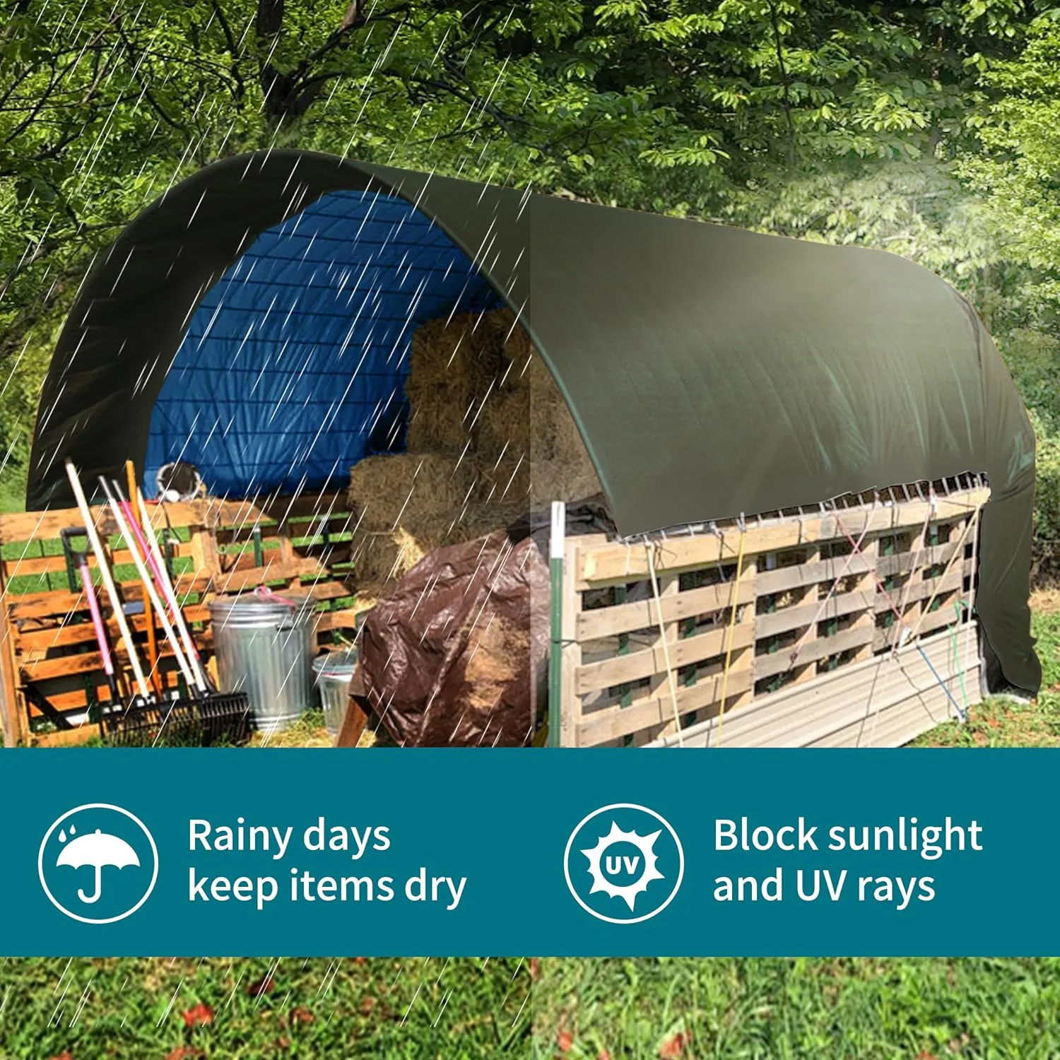 TARPAL 12x20 Feet Green Tarp Waterproof Multipurpose Protective Cover All Purpose Outdoor Poly Tarps Cover for Shed, Camping, Farm,Firewood, Boat,Outdoor Furniture, Roof Waterproofing