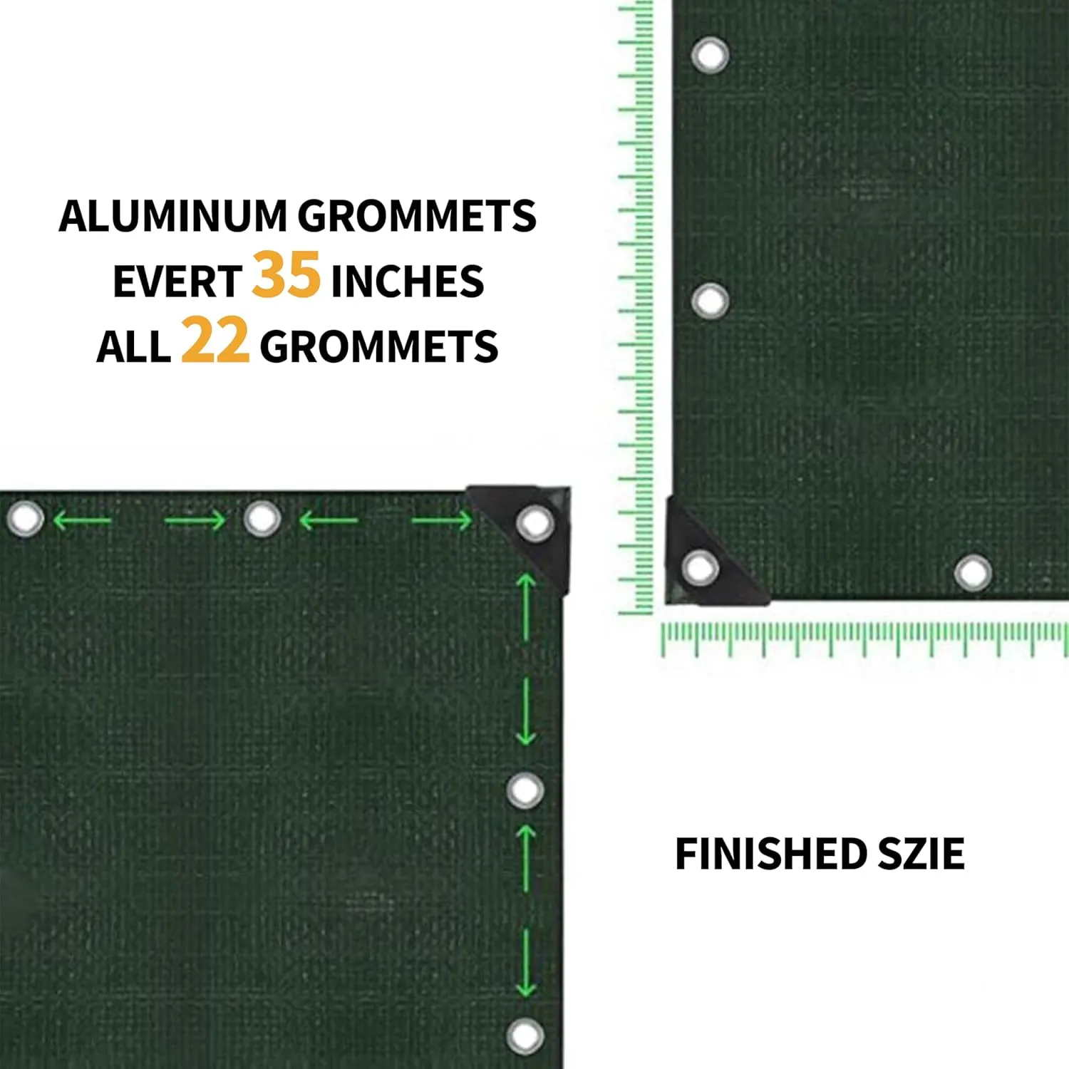 TARPAL 12x20 Feet Green Tarp Waterproof Multipurpose Protective Cover All Purpose Outdoor Poly Tarps Cover for Shed, Camping, Farm,Firewood, Boat,Outdoor Furniture, Roof Waterproofing