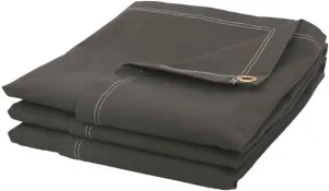 Tarps Now 20x20 ft Fire Retardant Canvas Tarp | 18 MIL Heavy Duty, Flame Retardant, Tear Resistance, Reinforced Edges, Brass Grommets | Ideal for Fire Prevention, Construction, Repairs | Olive Color