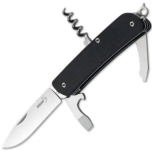 Tech-Tool City 2, Black G10 Handle, Drop Point Plain
