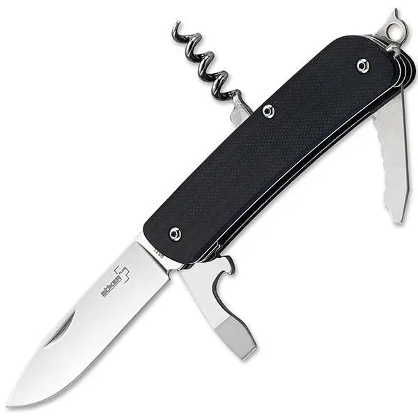 Tech-Tool City 2, Black G10 Handle, Drop Point Plain