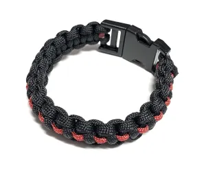 Thin Red Line Handmade Paracord Bracelet Fire Fighter