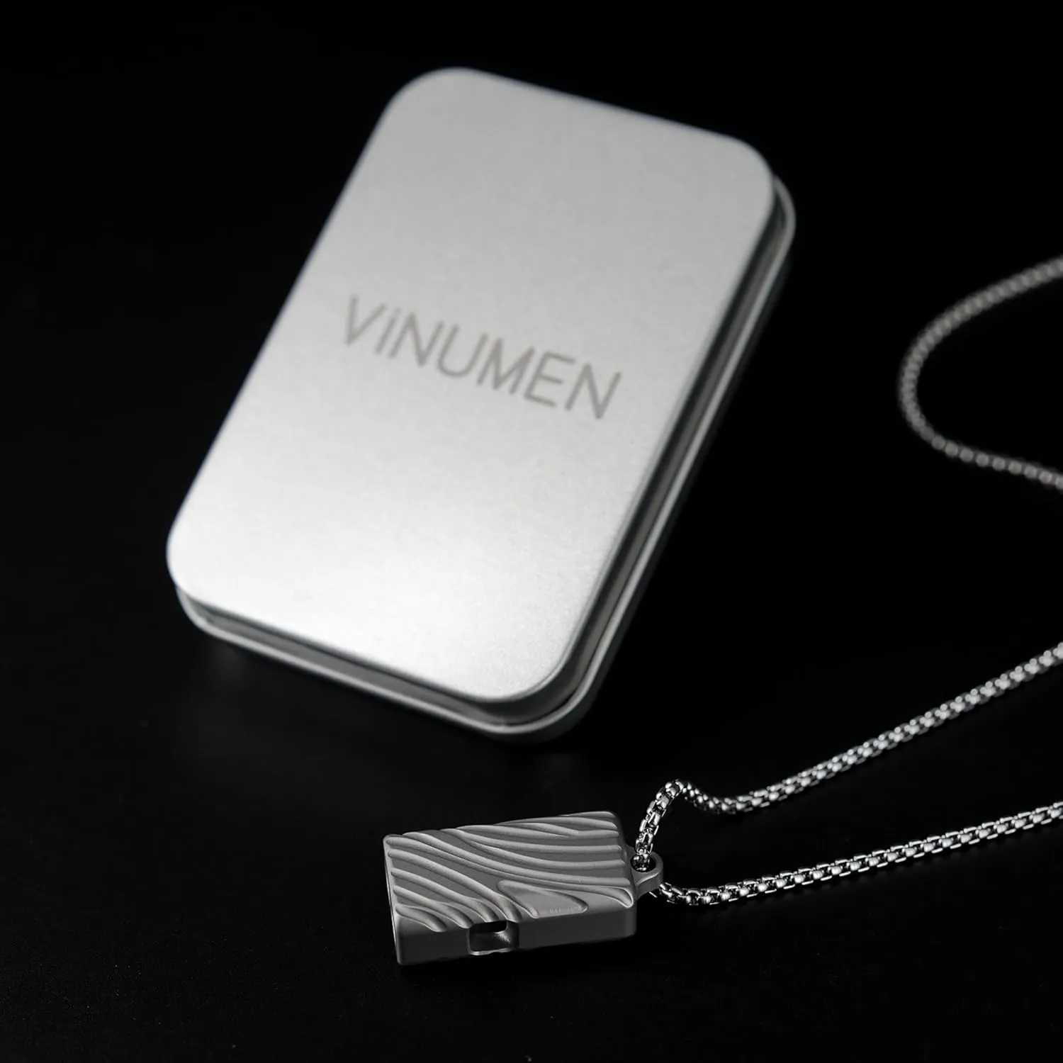 Titanium Alloy Whistle for Emergency, Camping & Hiking,with Necklace, 120db Ultra Loud