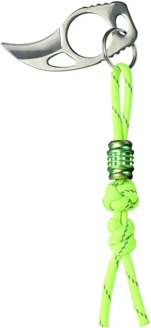 Titanium Paracord Lanyard: Glow 550 Bar in The Dark | 6 Glass Luminous Tube 1.5x6mm, CNC Metal TC4 EDC Knife Beads