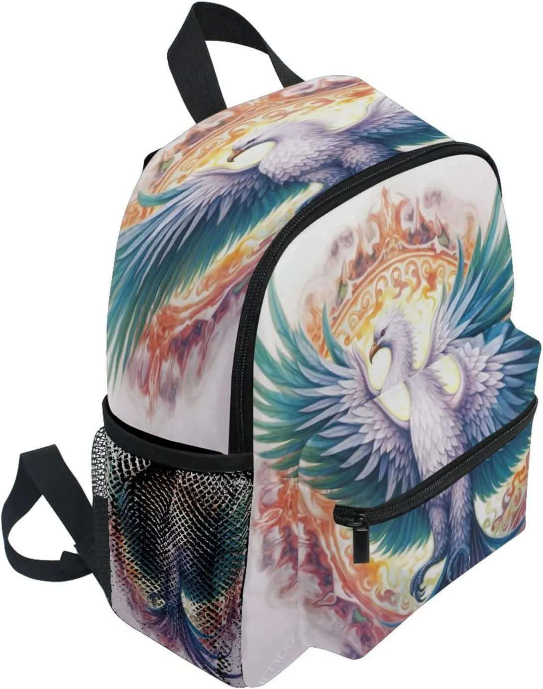 Toddler Backpack Bookbag School Bag Blue Swing Phoenix Travel Bag for Girls Boys Kid with Name Card