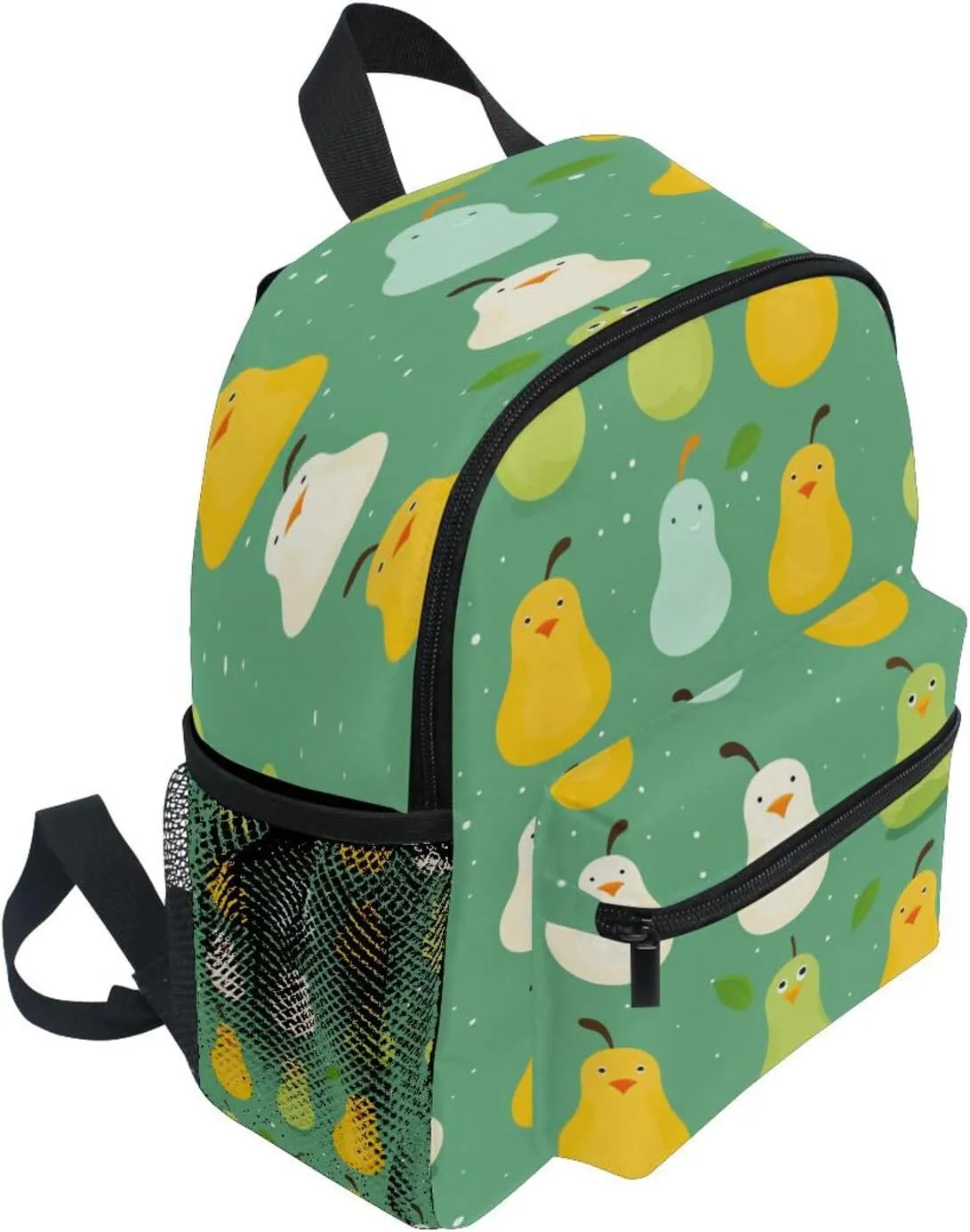 Toddler Backpack Bookbag School Bag Cartoon Pear Travel Bag for Girls Boys Kid with Name Card