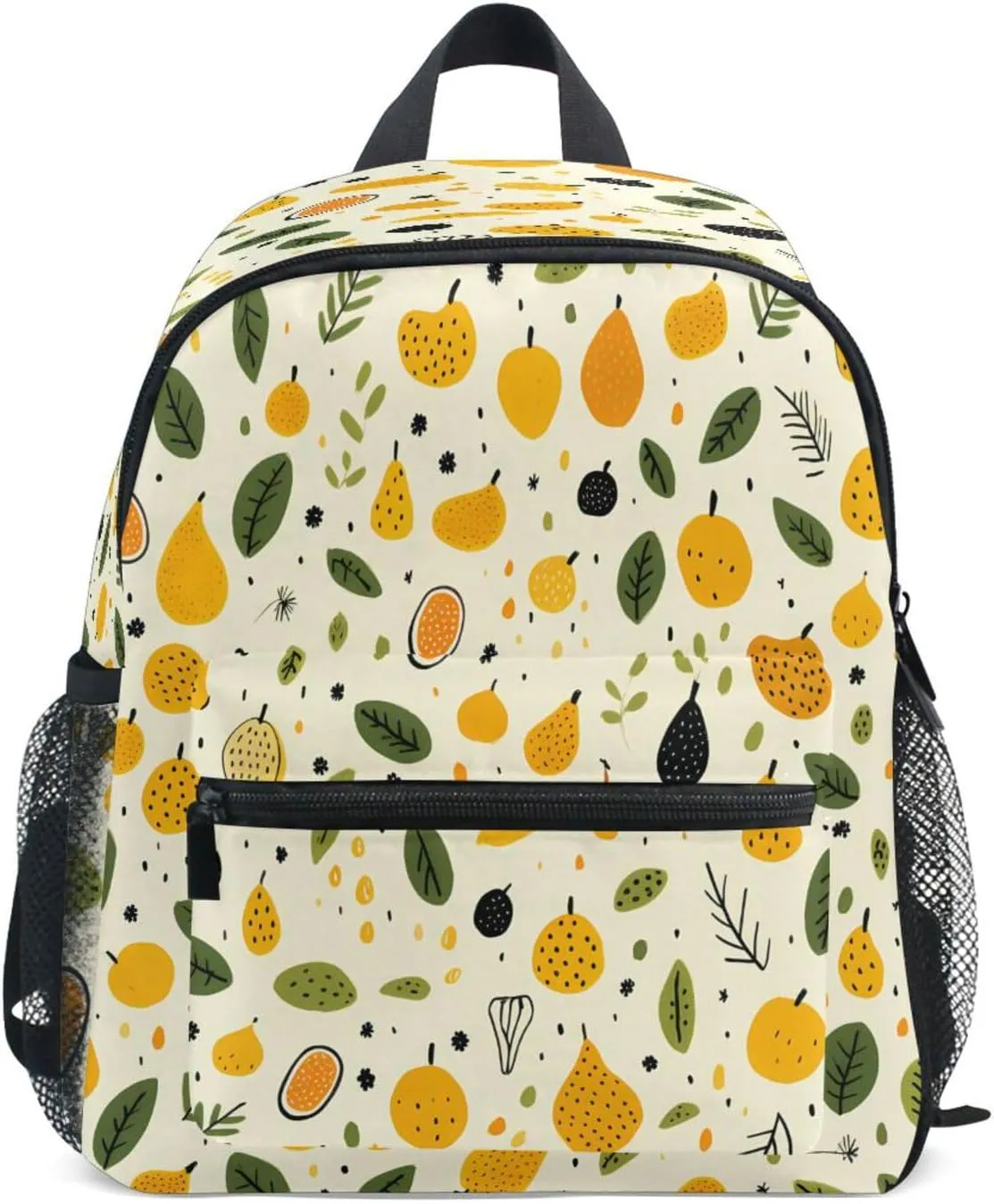Toddler Backpack Bookbag School Bag Painting Pear Travel Bag for Girls Boys Kid with Name Card