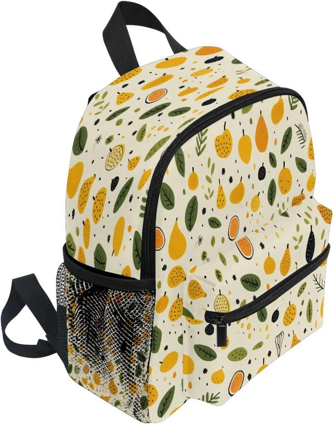 Toddler Backpack Bookbag School Bag Painting Pear Travel Bag for Girls Boys Kid with Name Card