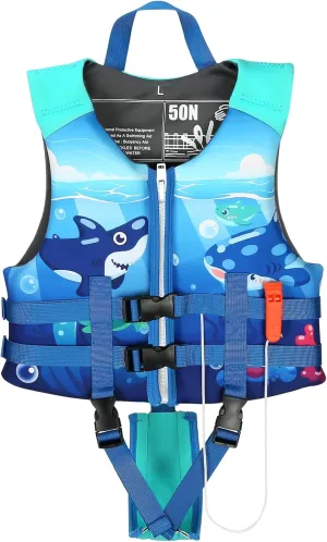 Toddler Swim Vest, Kids Swimming Floaties Jacket for 20-30-40-50 lbs Girls Boys for Boating, Pool, Beach, Learn to Swim