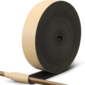Tondiamo 3 In X 32.8 ft Pipe Wrap Insulation Tape Outdoor Foam Insulation Water Pipe Wrap Tape Aluminum Foil Self Adhesive for Winter Freeze Protection Heat Preservation