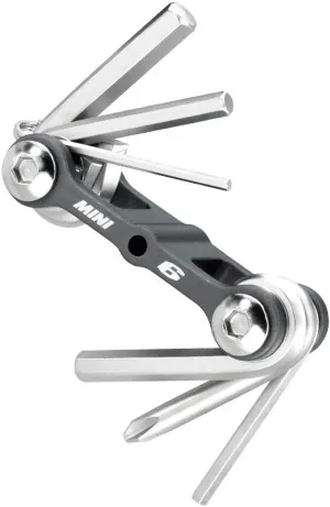 Topeak Mini 6 Folding Tool (2.6X 1.1x0.7-Inch), Black