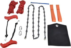 Topyond 53 Inch Folding Pocket Hand Rope Chain Saw, Efficient Both Sides Teeth Blades, for Tree Limb Cutting