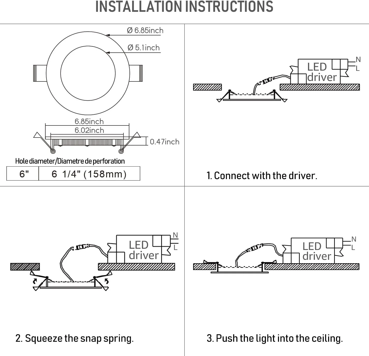 TORCHSTAR 12-Pack Essential Series 6 Inch Ultra-Thin LED Recessed Lighting with J-Box, 3000K Warm White, 12W Dimmable 1000lm Brightness LED Downlight, ETL & Energy Star Listed