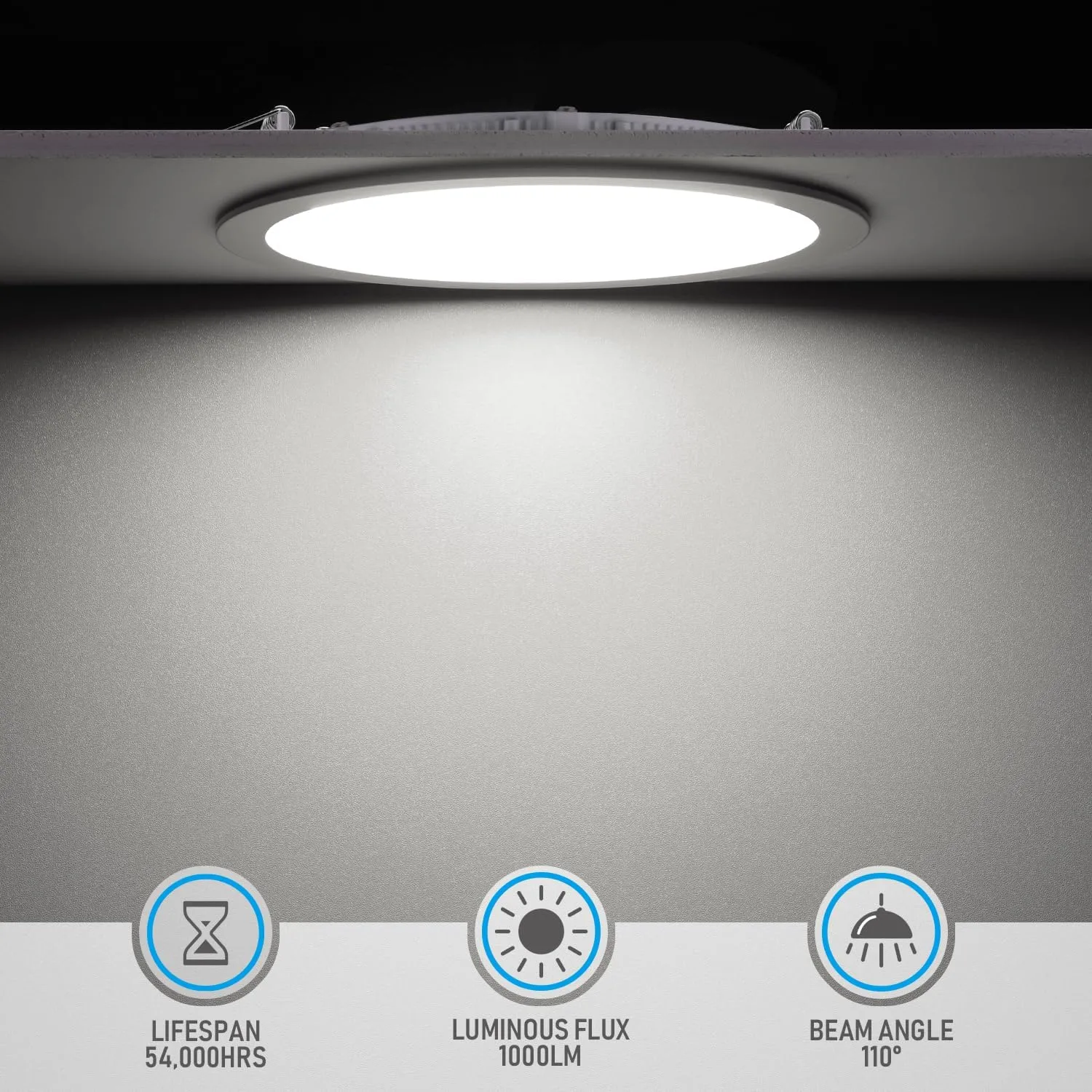 TORCHSTAR 12-Pack Essential Series 6 Inch Ultra-Thin LED Recessed Lighting with J-Box, 5000K Daylight, 12W Dimmable 1000lm Brightness LED Downlight, ETL & Energy Star Listed