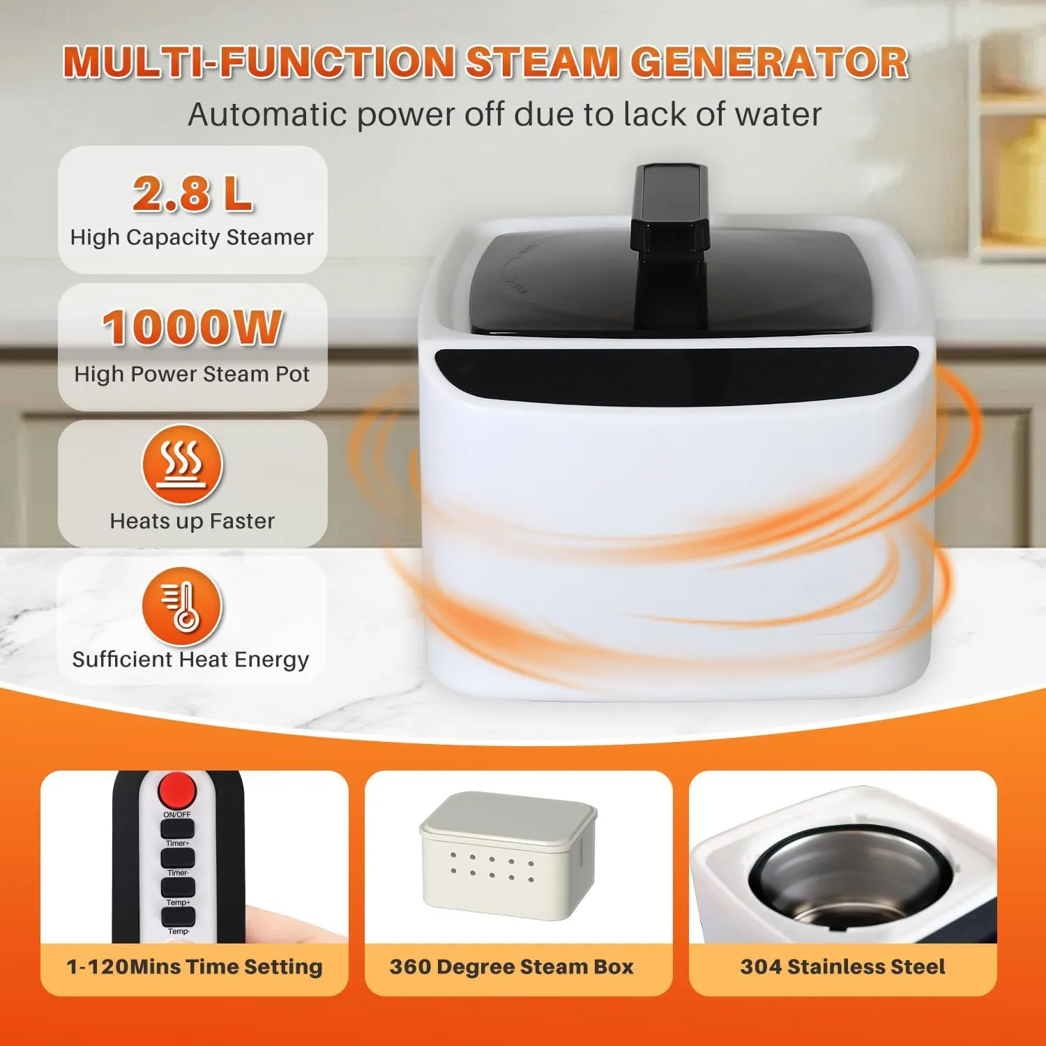 TOREAD Portable Steam Sauna for Home Spa, at Home Folding Steam Sauna with 1000W 2.8L Generator and Remote Control, Fast Heating in 6 Min Home Sauna Tent for Relaxation (Grey)