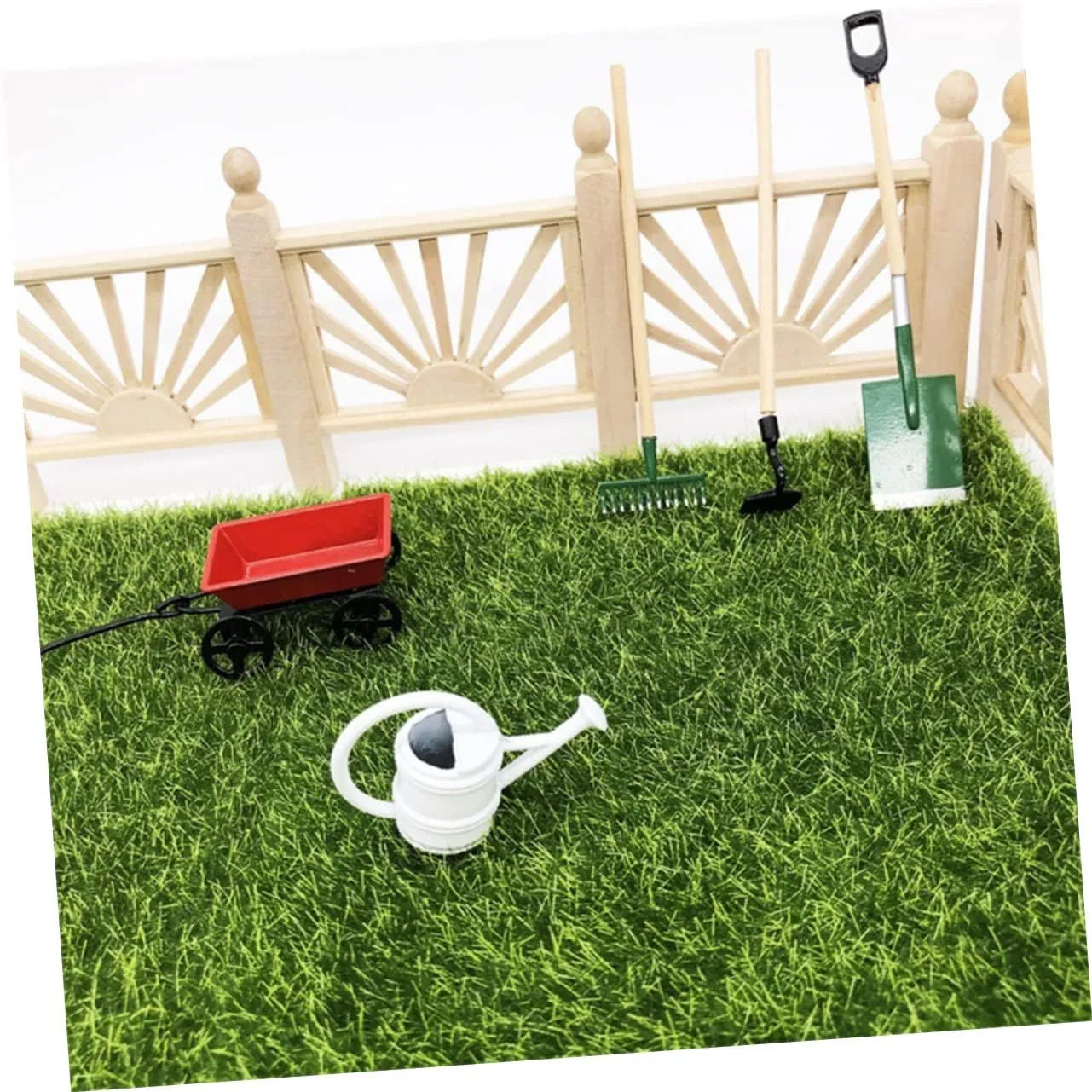 TOYANDONA 2 Sets Mini Gardening Tool for Dollhouse Mini Accessory Creative and Decor for Fairy Garden Micro Scene Safe Materials for Fun Play