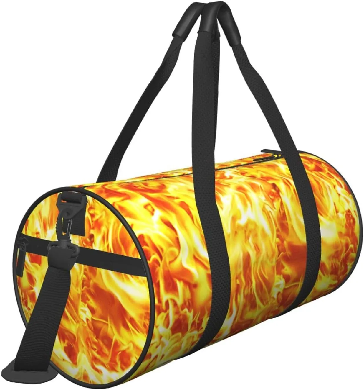 Travel Duffle Bag for Men Women, Fire Flames Duffle Bags for Sport Gym Overnight Luggage
