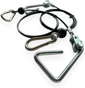 TreadLife Fitness 43" Cables w/Hook Assembly (2 x Cables) - Replacement for Most Bowflex Gyms - (Pair)