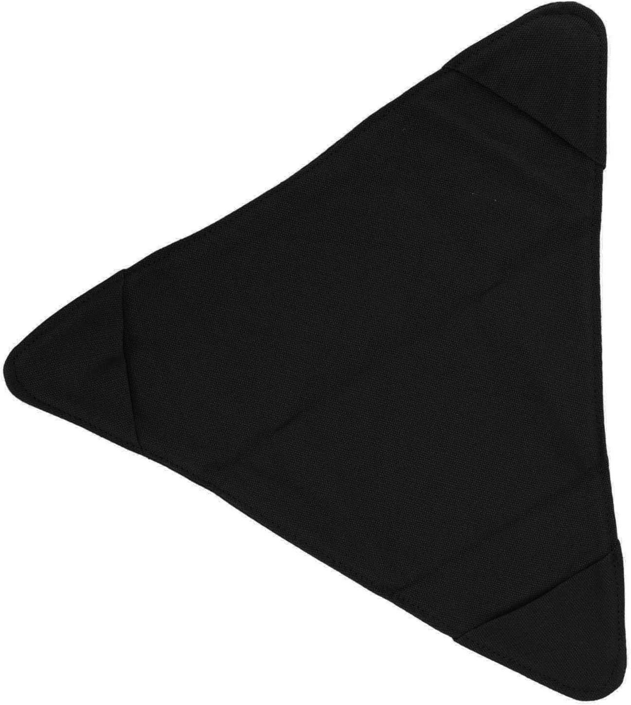 Triangle Canvas Foldable Camping Stool for Fishing Hiking (Black)