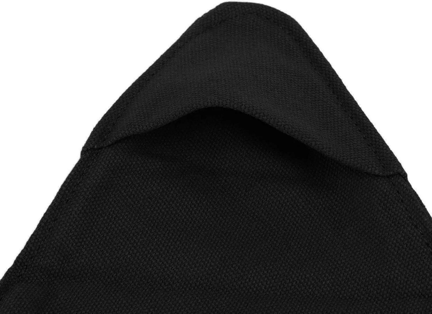 Triangle Canvas Foldable Camping Stool for Fishing Hiking (Black)