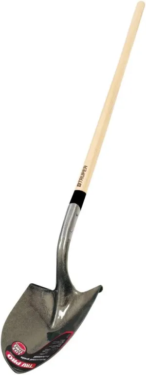 Truper 31207 Tru Pro Round Point Shovel, Long Handle, 48-Inch