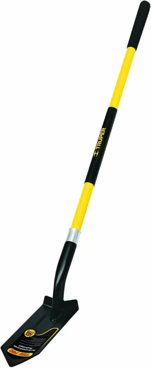 Truper 33437 Tru Pro California Trenching Shovel, 5-Inch Blade, Fiberglass Handle, 10-Inch Grip, 48-Inch