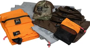 Ultralight Ground Cloth Gamebag Bundle for Deer & Bear Hunting | Includes G3 Bags, Multicloth 2.0, Camo Hat & Hunter Gamebags | Lightweight Hunting Gear Organizer