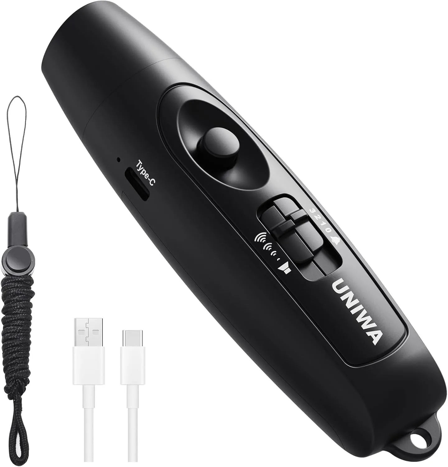 UNIWA Electronic Whistle with USB Charging, 3 Tone & 3 High Volume Hand Emergency Whistle for Referee Coaches Teacher, Outdoor Sport Game Camping Safety Electric Whistle with Lanyard