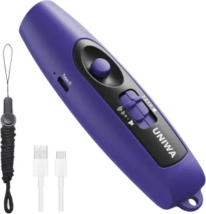 UNIWA Electronic Whistle with USB Charging, 3 Tone & 3 High Volume Hand Emergency Whistle for Referee Coaches Teacher, Outdoor Sport Game Camping Safety Electric Whistle with Lanyard