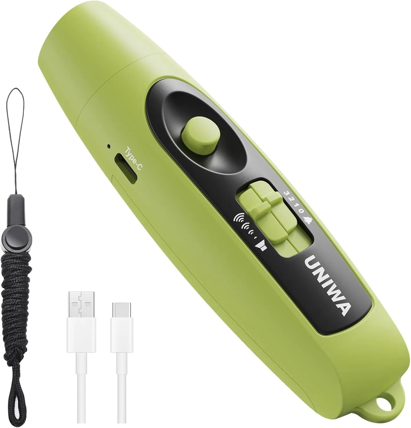 UNIWA Electronic Whistle with USB Charging, 3 Tone & 3 High Volume Hand Emergency Whistle for Referee Coaches Teacher, Outdoor Sport Game Camping Safety Electric Whistle with Lanyard