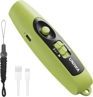 UNIWA Electronic Whistle with USB Charging, 3 Tone & 3 High Volume Hand Emergency Whistle for Referee Coaches Teacher, Outdoor Sport Game Camping Safety Electric Whistle with Lanyard