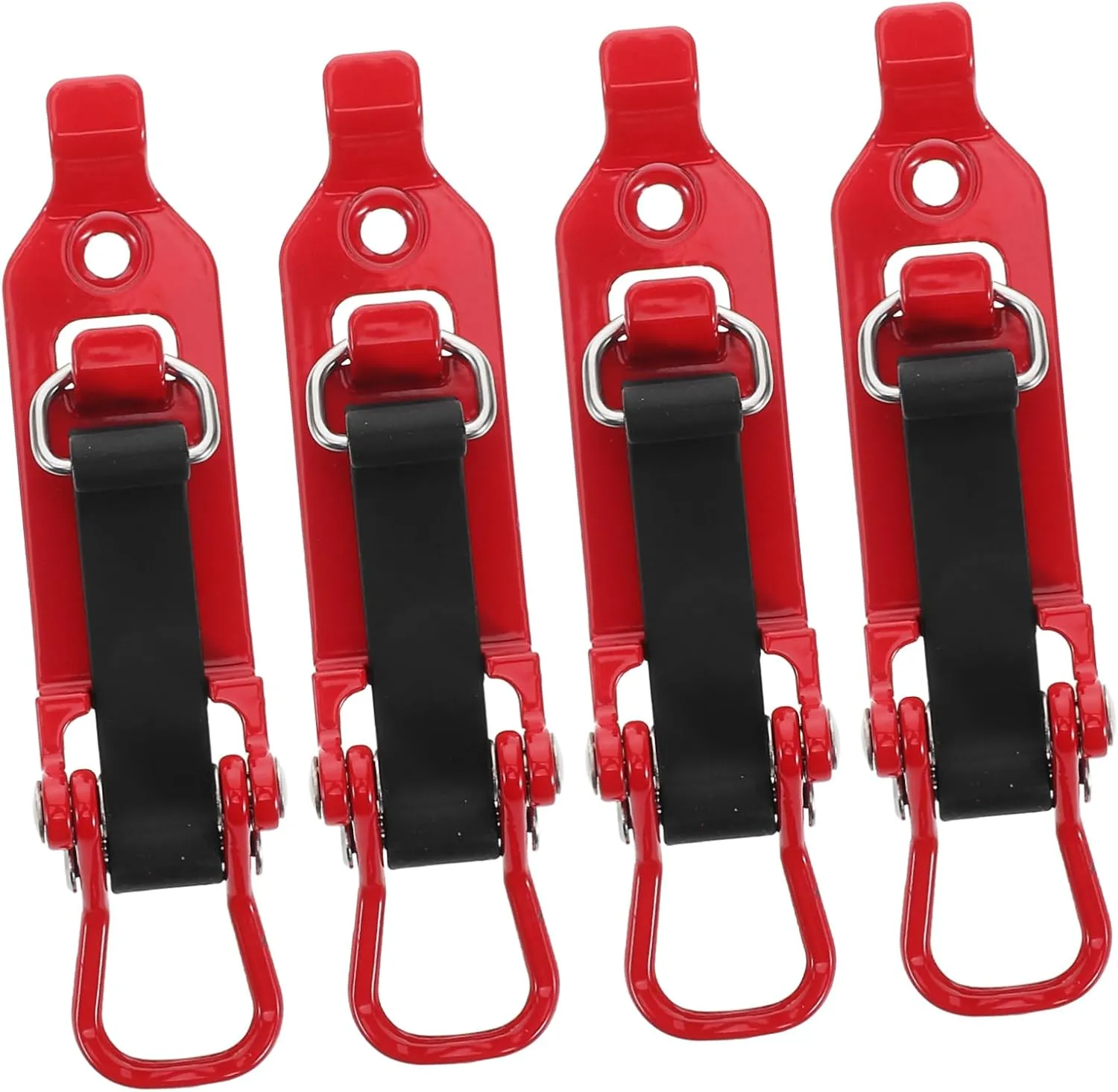 Unomor 4Pcs Shovel Holder Clamp for Roof Rack Durable Mounting Kits for Firefighting Tools Easy Installation Trucks and Trailers Multipurpose Design for Secure