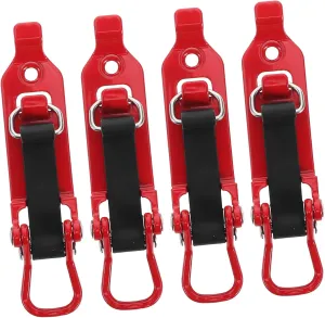 Unomor 4Pcs Shovel Holder Clamp for Roof Rack Durable Mounting Kits for Firefighting Tools Easy Installation Trucks and Trailers Multipurpose Design for Secure