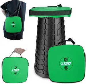 Upgraded Folding Stool - 485lbs Load Capacity,Telescopic Stool,Portable Collapsible Seat for Camping,Fishing,Hiking,Travel