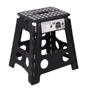 Urburn Large Foldable Step Stool - Black/White