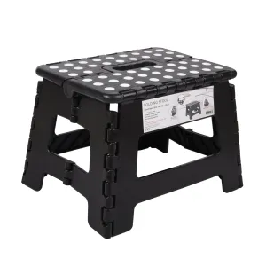 Urburn Small Foldable Step Stool - Black/White