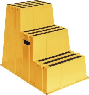 US Weight Yellow Safety Steps – Lightweight & Durable Anti-Slip Step Stools with High Visibility for Home, Office, and Industrial Use