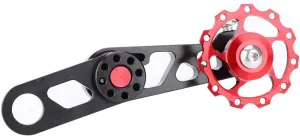 VGEBY Tensioner, Bike Speed Tensioner Aluminum Alloy Folding Single Speed Chain Tensioner Rear Derailleur Cycling Parts