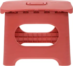 VICASKY Durable Outdoor Stool Lightweight Plastic Collapsible Stool with Carry Handle for Fishing Hiking Camping and Travel Compact Design for