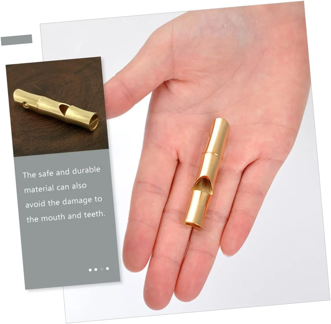 VICASKY Whistle Outdoor Emergency Whistles Survival Whistle Keychain Whistle Whistle Golden Brass