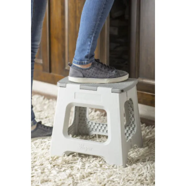 Vigar Foldable Stool Srt/6 Grey - 23cm