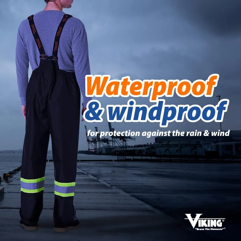 Viking Professional Journeyman 300D Trilobal Rip-Stop Fire Resistant Bib Overalls - FR Pants for Men, Class 1