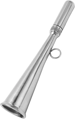 Vintage Handheld Fog Horn for Boats, 6.93in Removable Stainless Steel Air Horn Safety Horn, Manual Marine Horn Whistle for Emergency Yachts